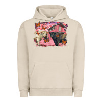 Pigment French Oak valentine's day barn and black angus with charolais Urban Hoodie - RanaPortraitStore