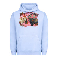 Pigment Grape Ice valentine's day barn and black angus with charolais Urban Hoodie - RanaPortraitStore