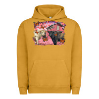 Pigment Peanut Butter valentine's day barn and black angus with charolais Urban Hoodie - RanaPortraitStore