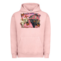Pigment Salmon valentine's day barn and black angus with charolais Urban Hoodie - RanaPortraitStore