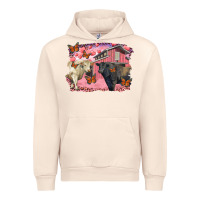 Sandshell valentine's day barn and black angus with charolais Urban Hoodie - RanaPortraitStore