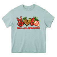 Arona peace love strawberries Heavy Core Tee - Jasminsmagicworld