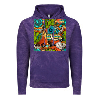 Cloud Purple western cactus aztec seamless pattern Vintage Hoodie - BundleAndBundleShop