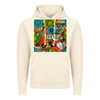 Vintage Artic western cactus aztec seamless pattern Vintage Hoodie - BundleAndBundleShop