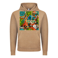 Western Cactus Aztec Seamless Pattern Vintage Hoodie | Teevron