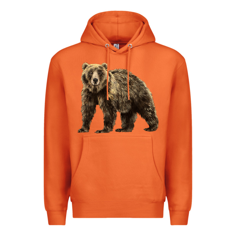 Brown Bear Premium Hoodie by LillyAllenDesigns | Teevron