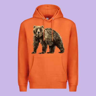 Brown Bear Premium Hoodie Designed By Lillyallendesigns