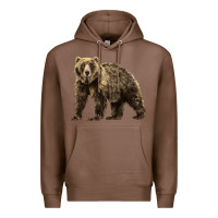 Chestnut Brown Bear Premium Hoodie - LillyAllenDesigns