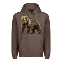 Coffee Brown Bear Premium Hoodie - LillyAllenDesigns