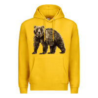 Lemon Brown Bear Premium Hoodie - LillyAllenDesigns