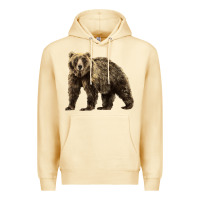 Pina Colada Brown Bear Premium Hoodie - LillyAllenDesigns