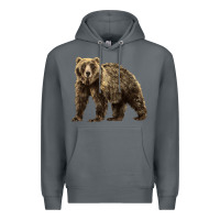 Rock Brown Bear Premium Hoodie - LillyAllenDesigns