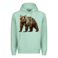 Seafoam Brown Bear Premium Hoodie - LillyAllenDesigns
