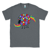 Charcoal Heather Rainbow sheep Classic Tee - CowGirlArtShop
