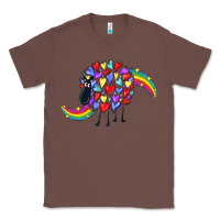 Chestnut Rainbow sheep Classic Tee - CowGirlArtShop