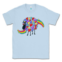 Dusty Blue Rainbow sheep Classic Tee - CowGirlArtShop