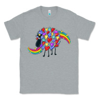 Heather Grey Rainbow sheep Classic Tee - CowGirlArtShop