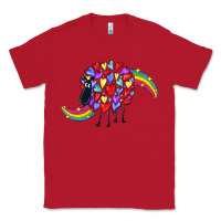 Red Rainbow sheep Classic Tee - CowGirlArtShop