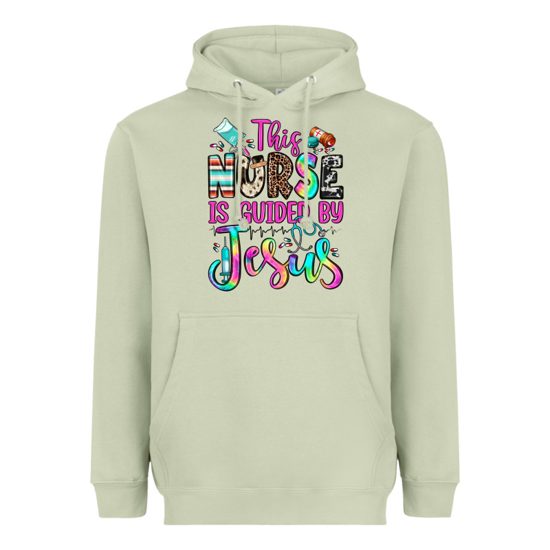 This Nurse Is Guided By Jesus Heavyweight Hoodie by JahusDesignShop | Teevron
