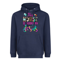 Navy this nurse is guided by jesus Heavyweight Hoodie - JahusDesignShop