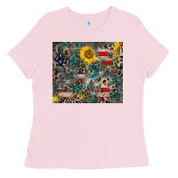 Bubblegum Pink America Flag Leopard Gemstone Sunflower Ladies Tee - CowCowDesign