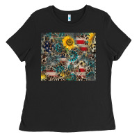 Black America Flag Leopard Gemstone Sunflower Ladies Tee - CowCowDesign