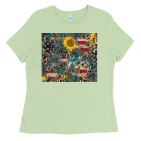 Matcha America Flag Leopard Gemstone Sunflower Ladies Tee - CowCowDesign