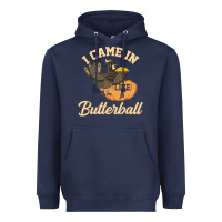 Navy i came in like a butterball funny Heavyweight Hoodie - linhVisuals