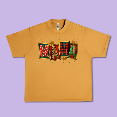 Mama Christmas Mother's Day Urban Heavy Tee Designed By Fadigitalartstudio