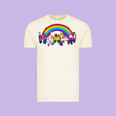 Human Pride Vintage Tee Designed By Fadigitalartstudio