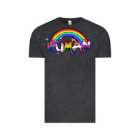 Vintage Black Human pride Vintage Tee - FaDigitalArtStudio