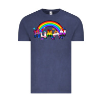 Vintage Denim Human pride Vintage Tee - FaDigitalArtStudio