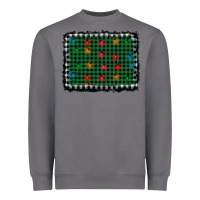 Storm christmas buffalo plaid and lights background Heavyweight Sweatshirt - AdoDesignShop