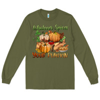 Army Green whatever spices your pumpkin Long Sleeve Tee - BundleAndBundleShop