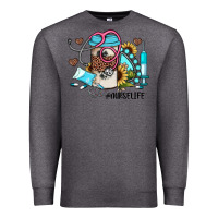 Charcoal Heather nurse life western sunflower gemstone nurse Premium Sweatshirt - JahusDesignShop