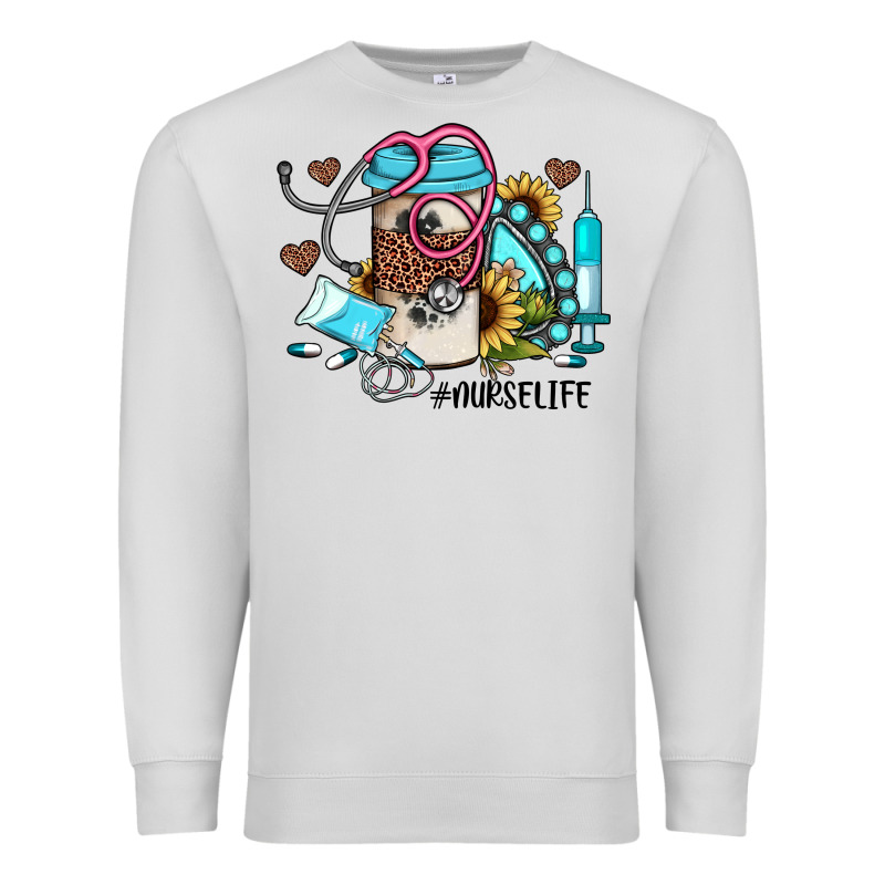 Nurse Life Western Sunflower Gemstone Nurse Premium Sweatshirt by JahusDesignShop | Teevron