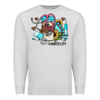 Dove Grey nurse life western sunflower gemstone nurse Premium Sweatshirt - JahusDesignShop
