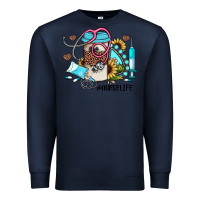 Navy nurse life western sunflower gemstone nurse Premium Sweatshirt - JahusDesignShop