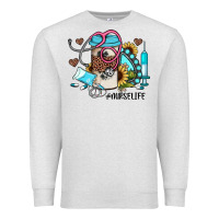 Oatmeal Heather nurse life western sunflower gemstone nurse Premium Sweatshirt - JahusDesignShop