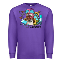 Purple nurse life western sunflower gemstone nurse Premium Sweatshirt - JahusDesignShop