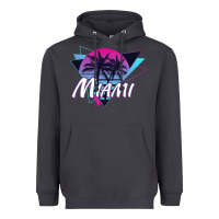 Smoke miami beach souvenir vintage 80s Heavyweight Hoodie - linhVisuals
