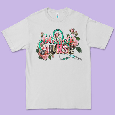 Blessed Nurse Premium Tee Designed By Cowgirlartshop