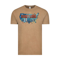 Vintage Coffee Sweet land of liberty Vintage Tee - FaDigitalArtStudio