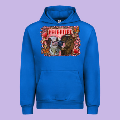 Valentine Heifers Urban Hoodie Designed By Ranaportraitstore