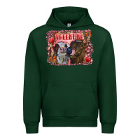 Forest Green valentine heifers Urban Hoodie - RanaPortraitStore