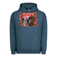 Pigment Midnight Navy valentine heifers Urban Hoodie - RanaPortraitStore