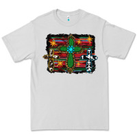 Dove Grey cross leopard cowhide glitter serape Premium Tee - RanaPortraitStore