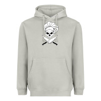 Moon Dust chef skull and crossbones knives halloween Heavyweight Hoodie - linhVisuals