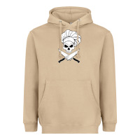 Mushroom chef skull and crossbones knives halloween Heavyweight Hoodie - linhVisuals
