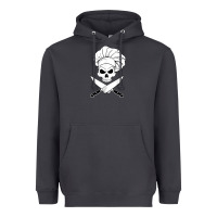 Smoke chef skull and crossbones knives halloween Heavyweight Hoodie - linhVisuals